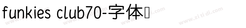 funkies club70字体转换
